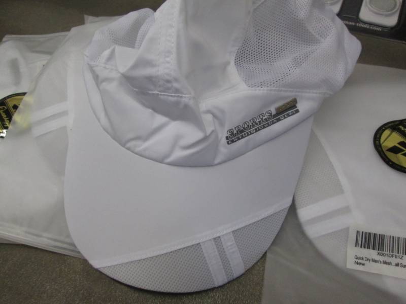 lot 88 image: Lot of 3 White Mens Mesh Caps...