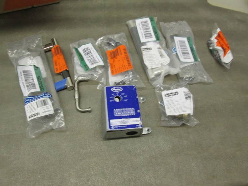 lot 158 image: 10 Assorted Pulls, Thermostat...