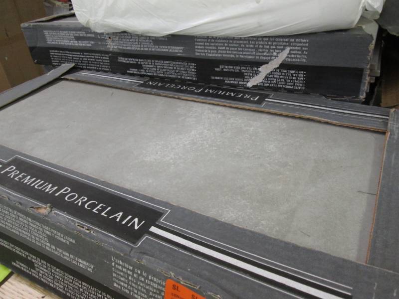 lot 171 image: 6 Cases MSI Cotto Grigio 12 in. x ...