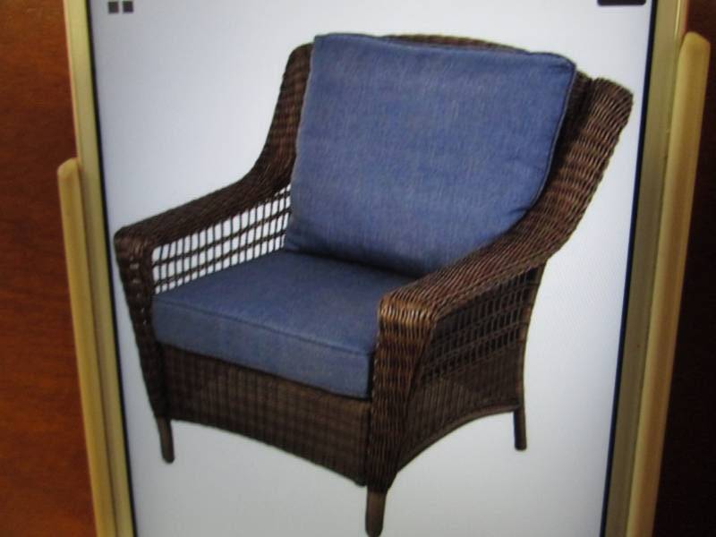 lot 194 image: Hampton Bay Brown Wicker Patio Loun...