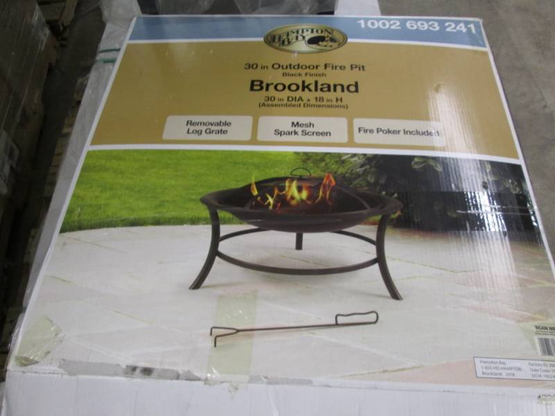 lot 197 image: Hampton Bay 30 in. Brookland Black ...