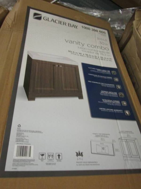lot 240 image: Glacier Bay Shaila 30.5 in. W Bath ...