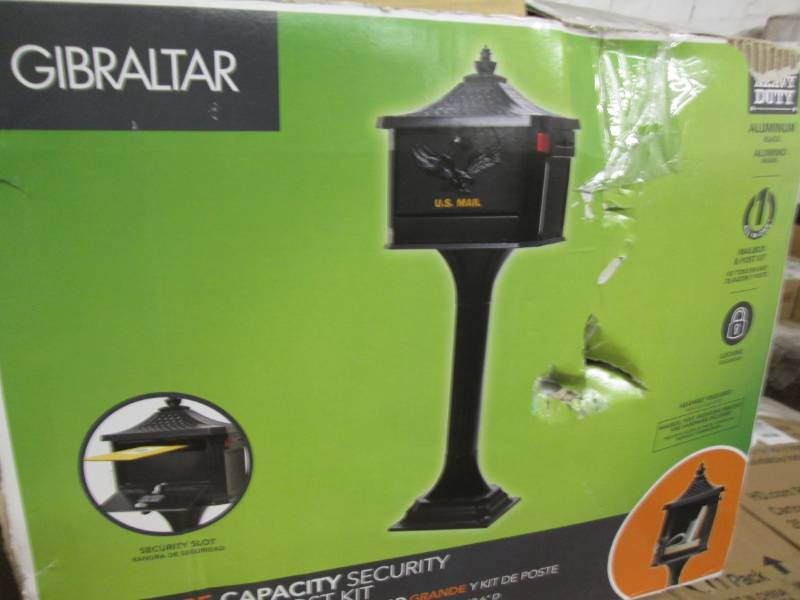 lot 244 image: Gilbraltar Mailboxes Pedestal Locki...