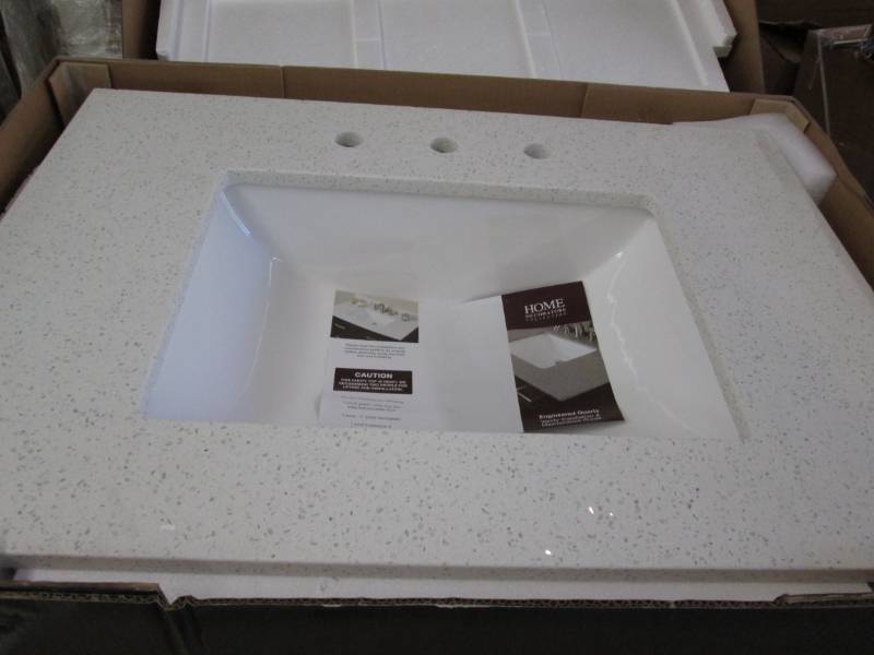 lot 284 image: MSI 31 in. W Quartz Single Vanity T...