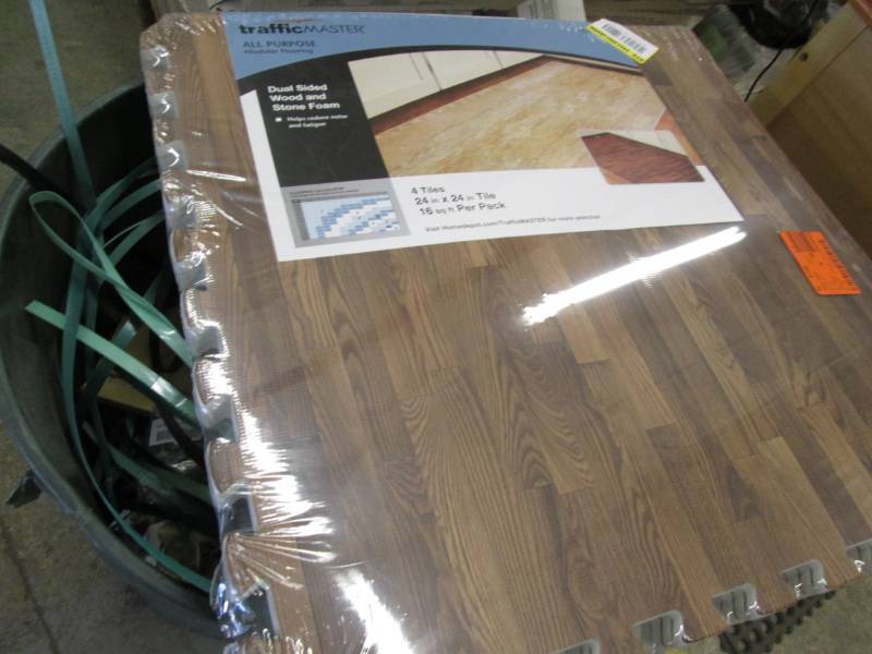 lot 291 image: 2- 4pks TrafficMaster BrownTravert...