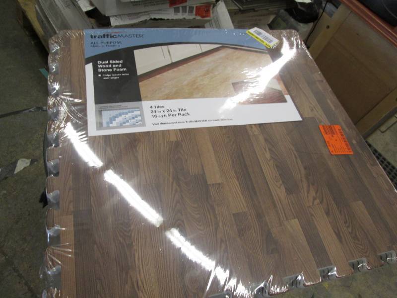 lot 292 image: 2- 4pks TrafficMaster BrownTravert...