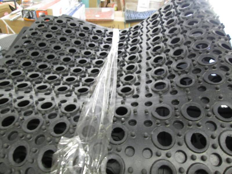 lot 296 image: TrafficMaster Black 36 in. x 36 in....
