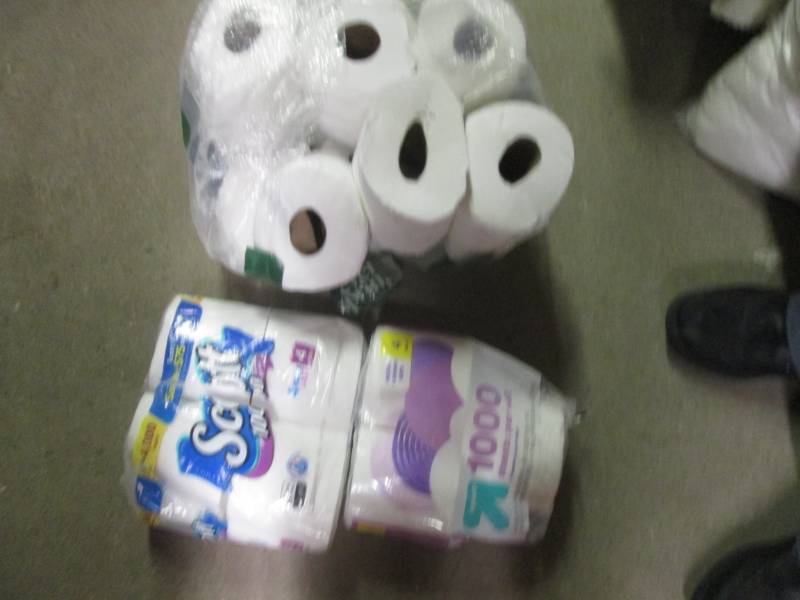 lot 27 image: damaged toilet paper roll...