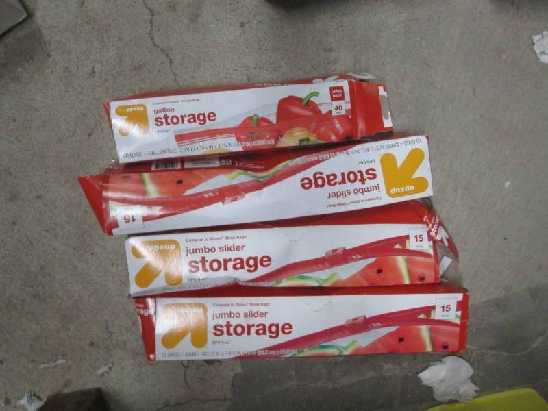 lot 36 image: lot of 1 gallon storage bags...