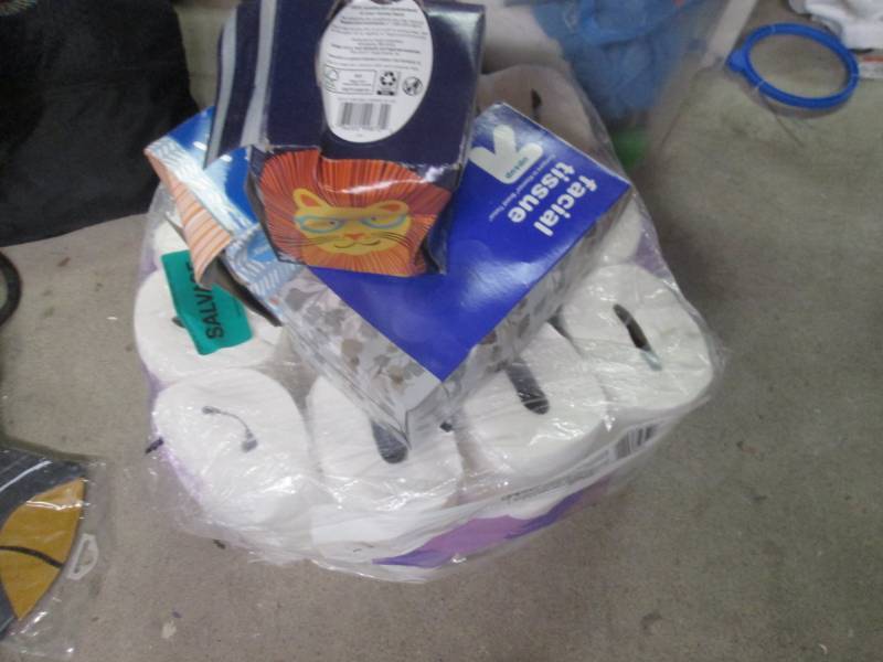 lot 41 image: lot of toilet paper and facial tiss...