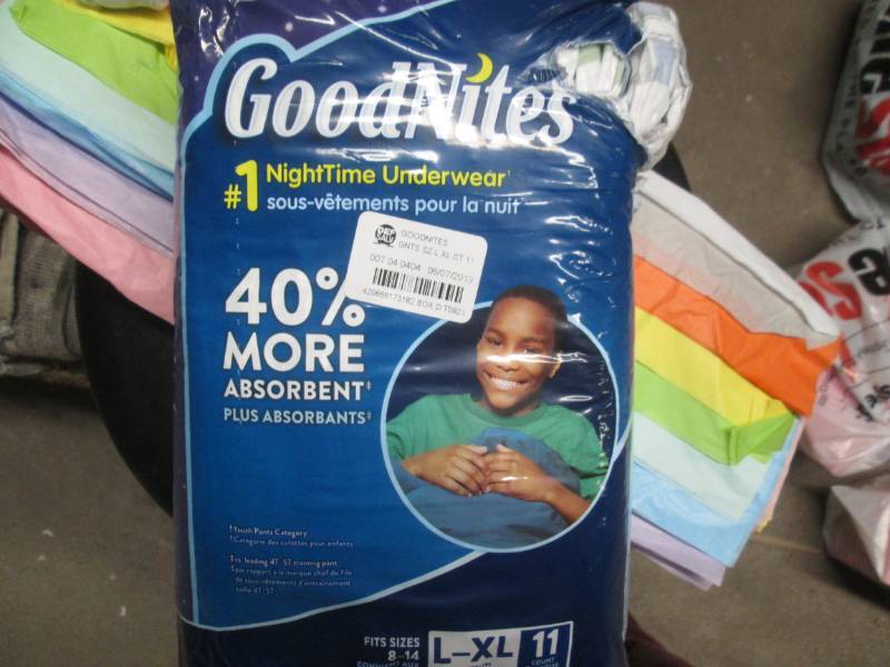 lot 42 image: goodnite kids diapers...