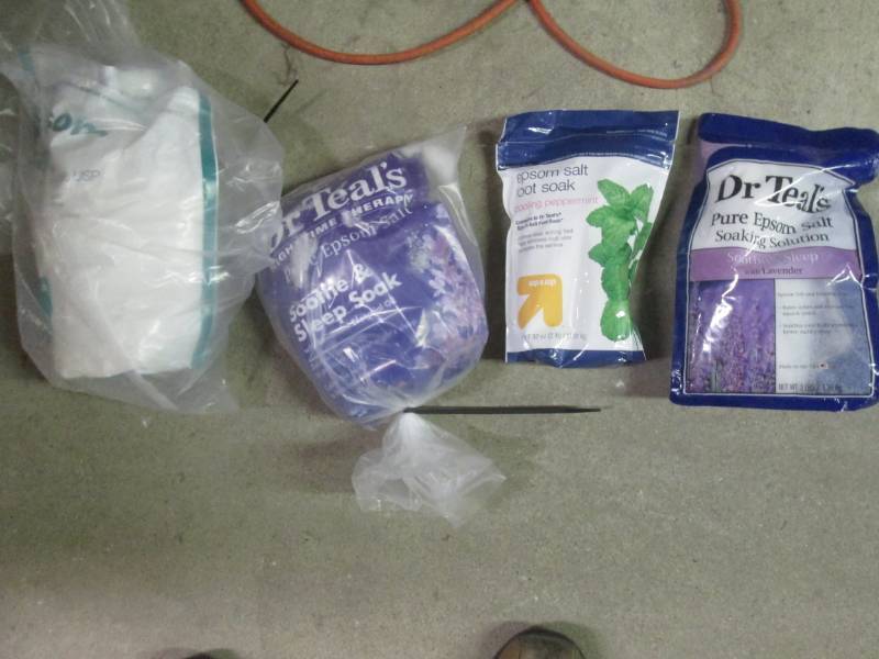 lot 48 image: 4 (2#) bags of epsom salt...