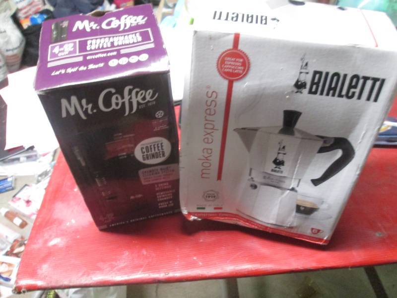 lot 56 image: Bialetti mocha express and mr. coff...