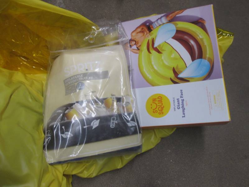 lot 66 image: inflatable serving tray with laughi...