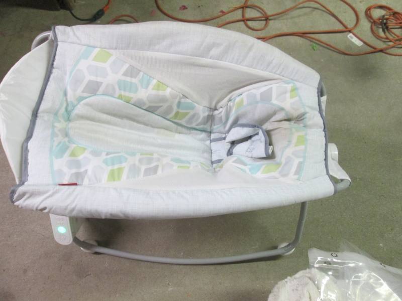 lot 111 image: automatic baby rocker...