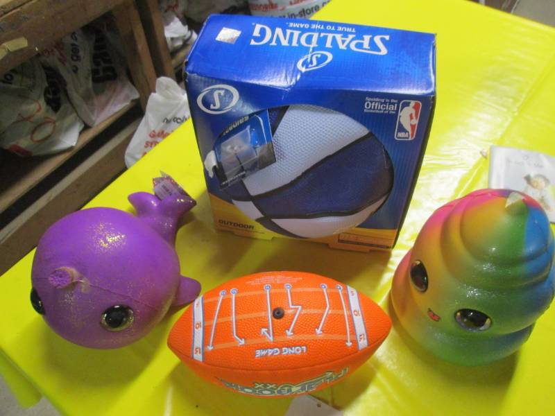lot 113 image: lot of balls and plush toy...