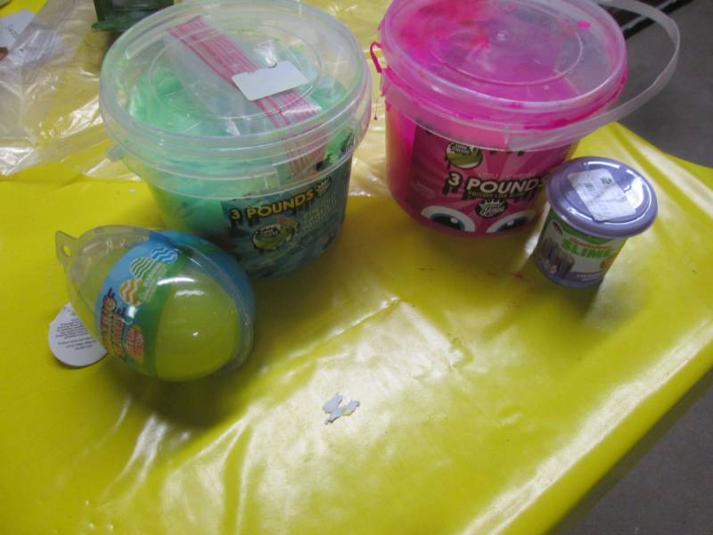lot 127 image: lot of slime toys...