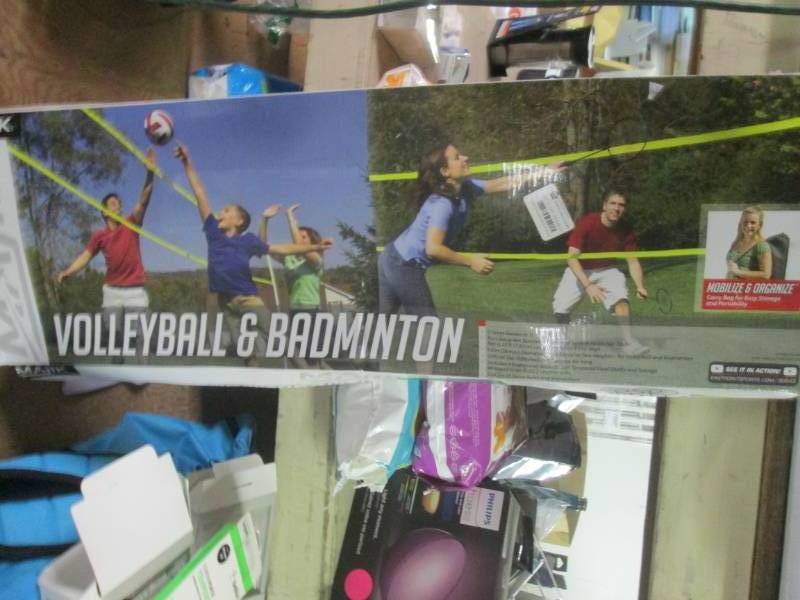 lot 139 image: volleyball and badminton set...