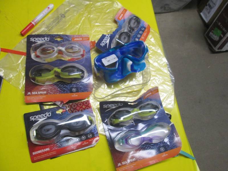 lot 141 image: lot of swimming goggles...