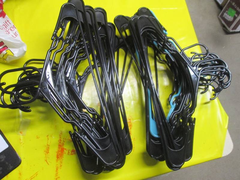 lot 161 image: lot of 50 hangers...