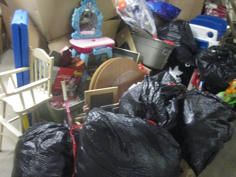 lot 325 image: Large lot of thrift store inventory including Toys, Home Decor, Clothing, & More