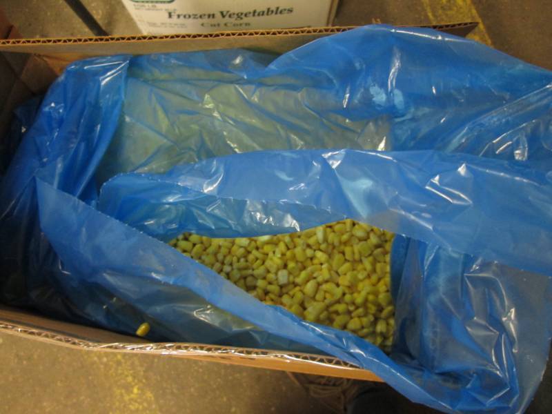 Frozen bulk corn...