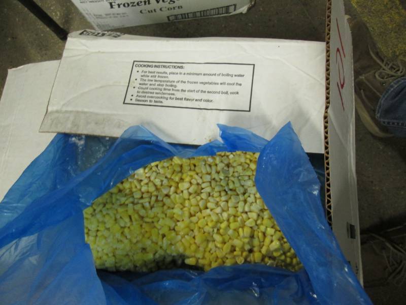Frozen bulk corn...