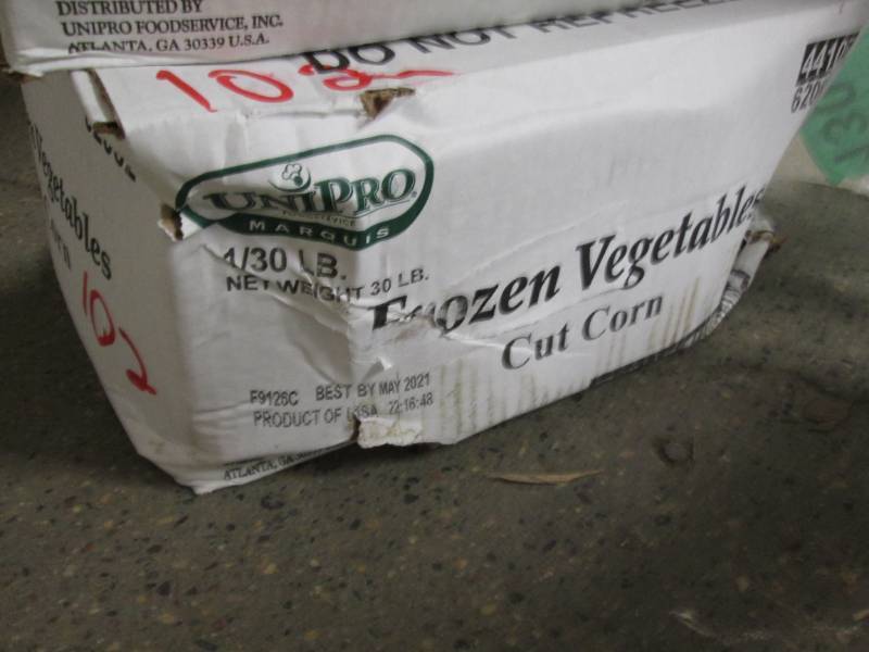 Frozen bulk corn...