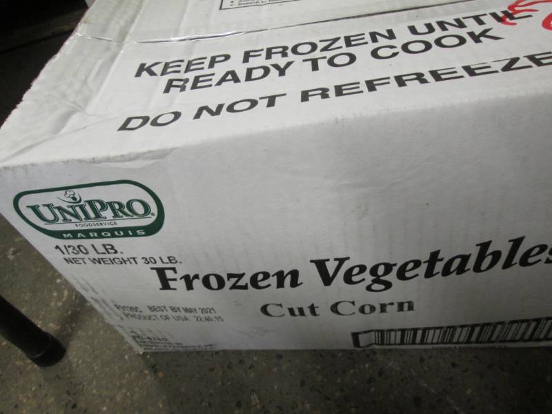 Frozen bulk corn...