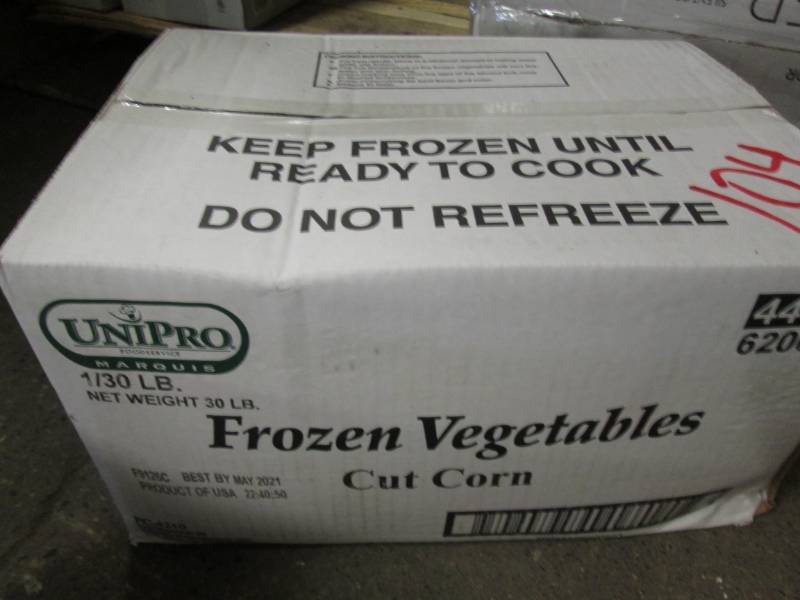 Frozen bulk corn...