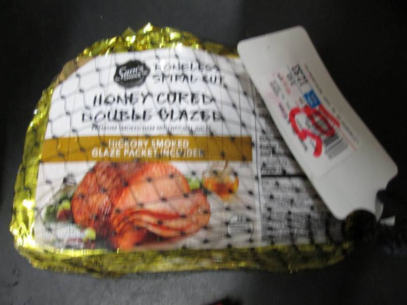 Honey glazed ham...