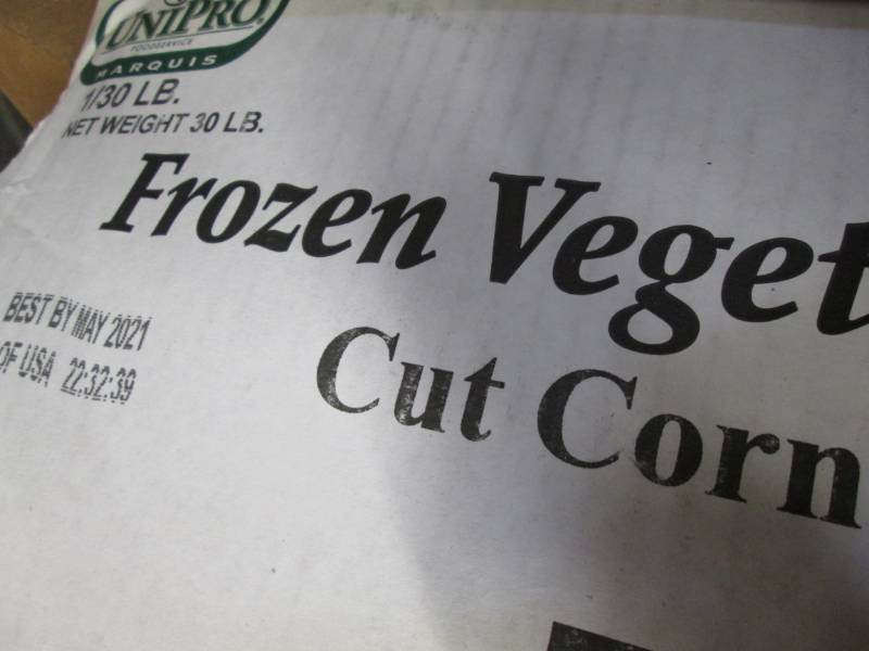 Frozen bulk corn...