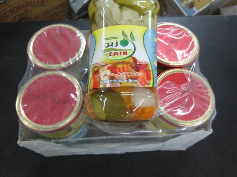 2 Cases of 6 Jars Zain Mixed Pickle...