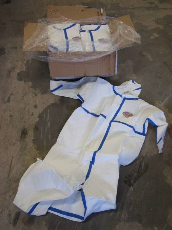 Case of 25 Enviroguard ViroGuard protective suits with hood