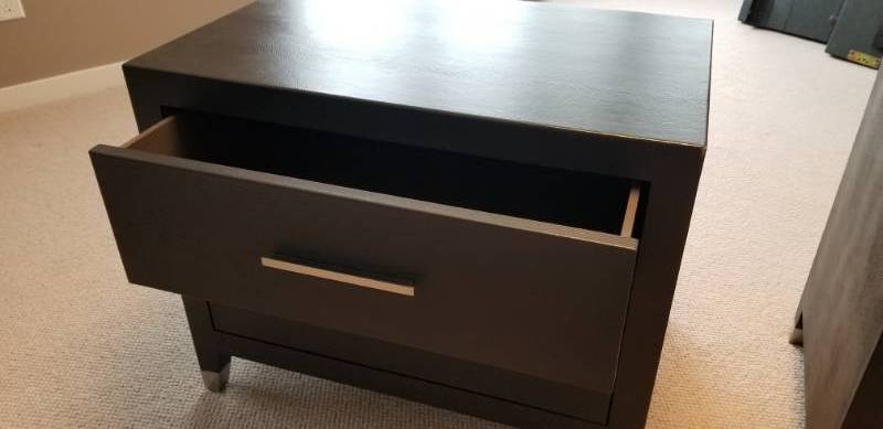 lot 6 image: Restoration Hardware Graydon Closed Nightstand, 2 of 2