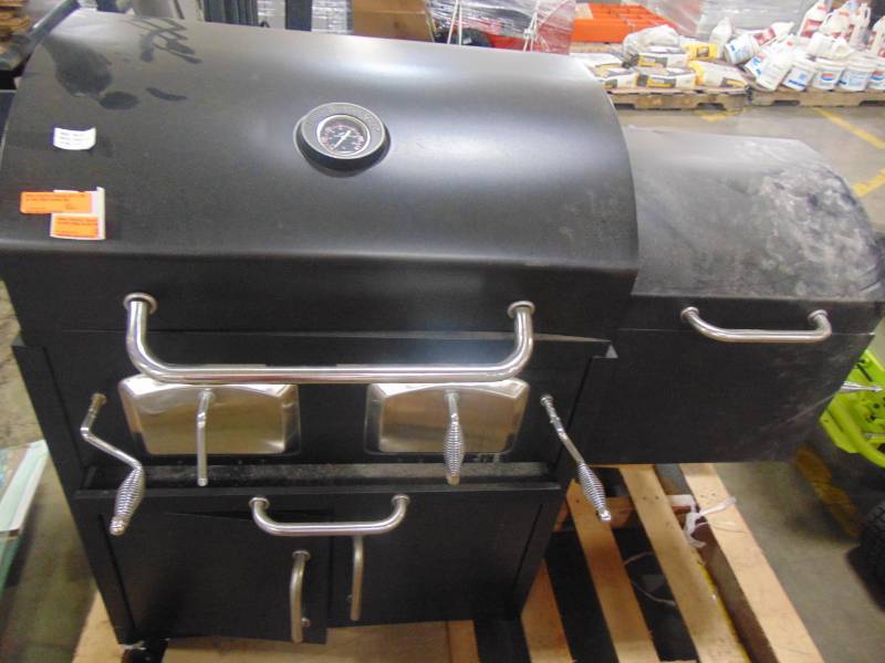 lot 237 image: Landmann Bravo Premium Charcoal Grill in Black with Offset Smoker Box 591320