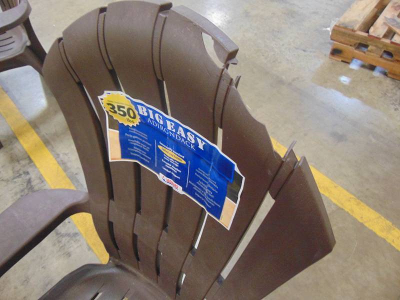 lot 46 image: Adams Mfg Corp Stackable Resin Adirondack Chair 8371-60-4201