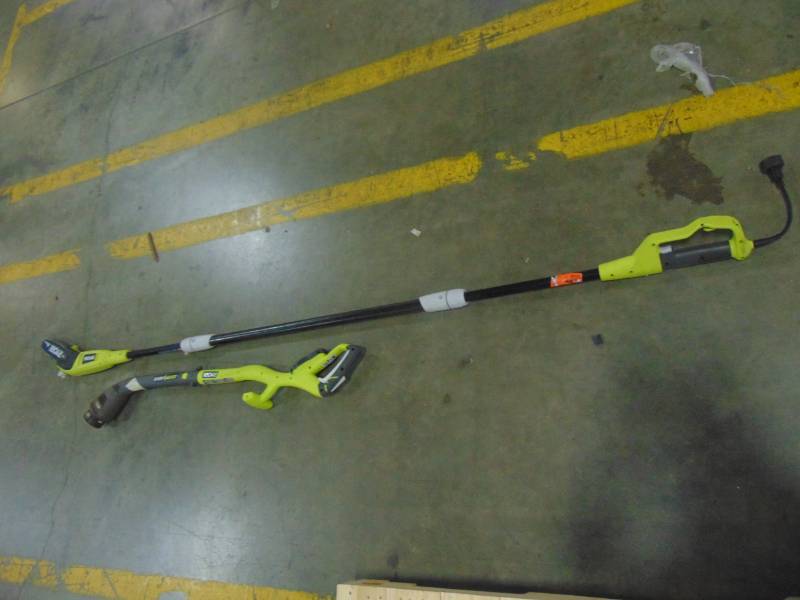 lot 255 image: Ryobi 8 in. 6 Amp Pole Saw & Electric String TrimmerEdger - RY43160A P2003A
