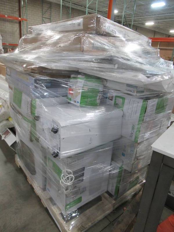 lot 49 image: WHOLESALE MIXED PALLET OF RETURNS - AIR PURIFIERS AND MIRRORS