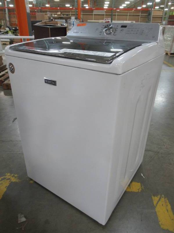 lot 95 image: Maytag 5.3-cu ft High-Efficiency Top-Load Washer (White) ENERGY STAR MVWB835DW - Defective Drum.