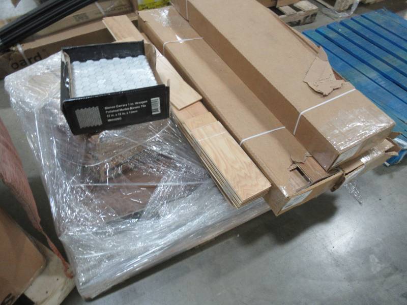 lot 97 image: Pallet of Mixed Flooring and Tile.