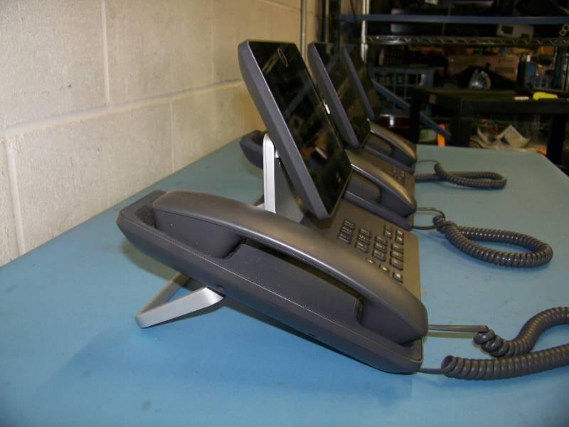 lot 41 image: (3) Cisco, Desktop Collaboration Experience Units (VoIP Phone, Video Conferencing, Instant Messaging, Touchscreen)