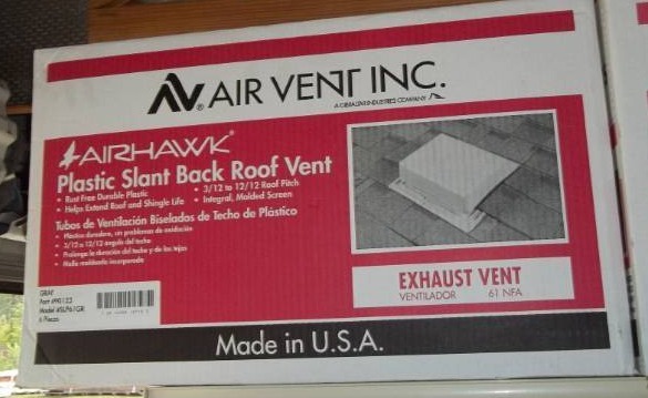 lot 194 image: Plastic Roof Vent