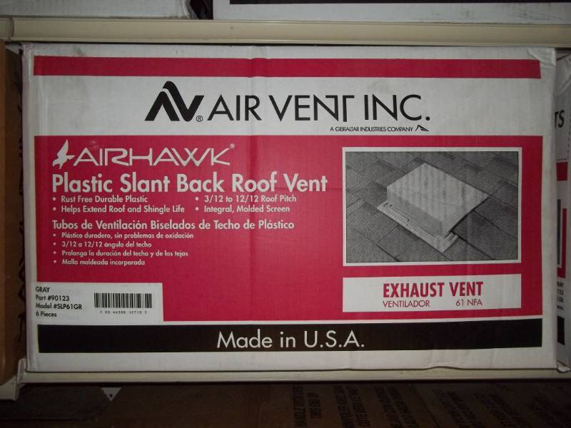 lot 199 image: Plastic Roof Vent