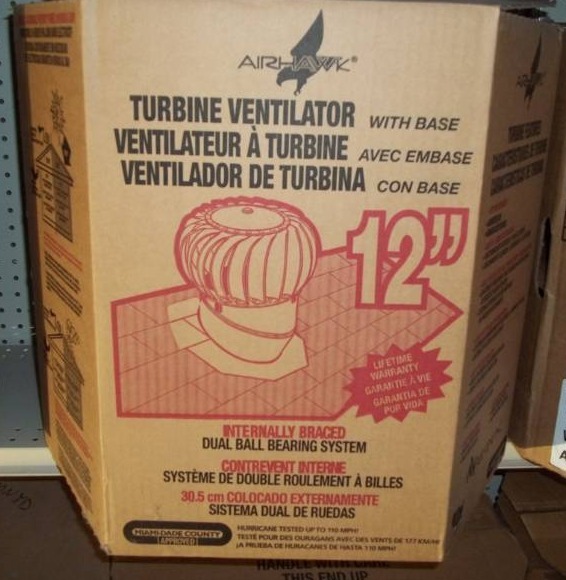 lot 208 image: Turbine Vent
