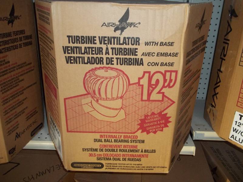 lot 210 image: Turbine Vent