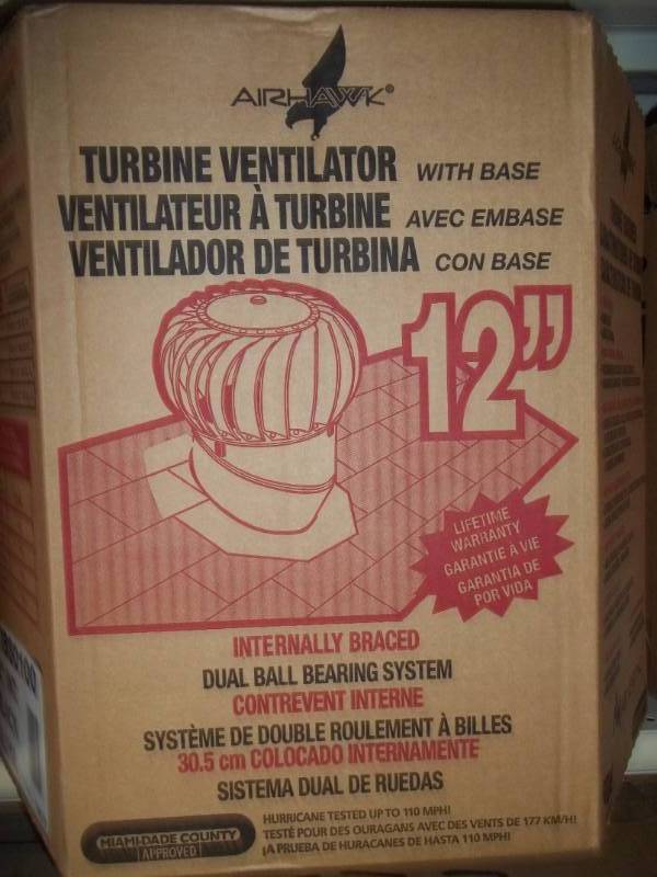 lot 211 image: Turbine Vent