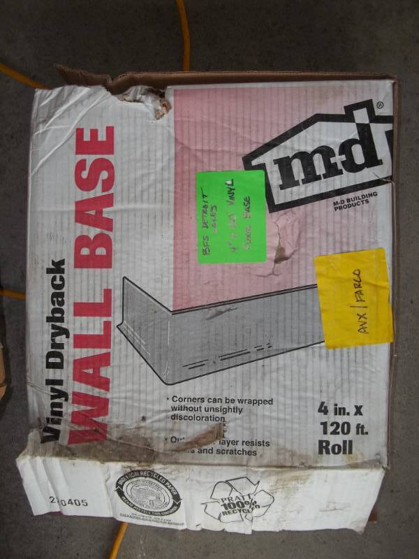 lot 214 image: Vinyl Wall Base