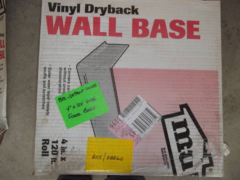 lot 215 image: Vinyl Wall Base