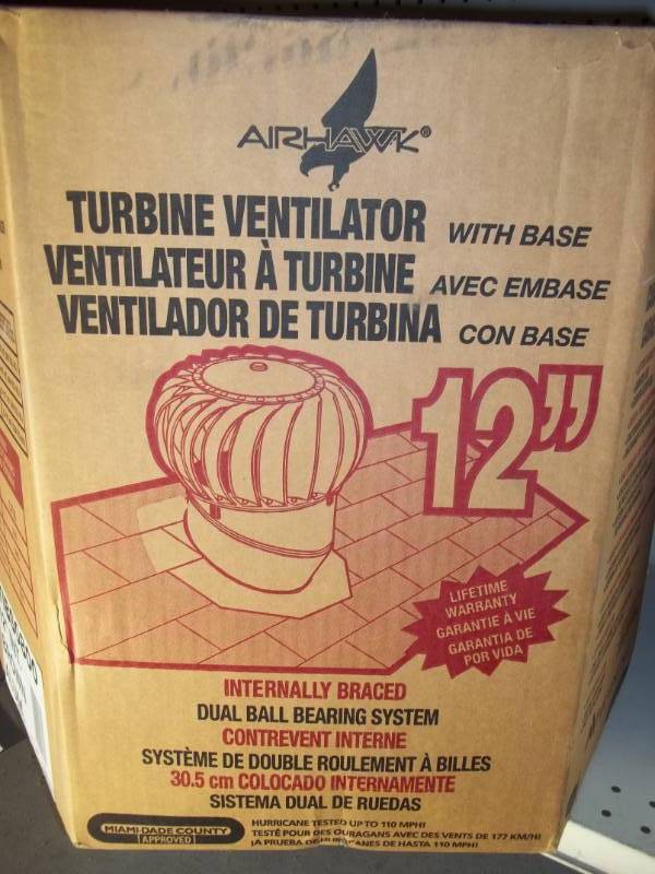 lot 223 image: Turbine Vent